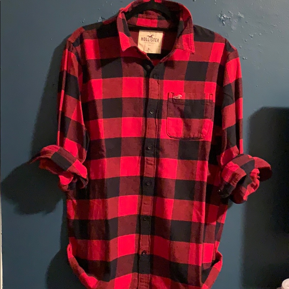 Men’s Red & Black Flannel